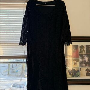 Elegant Black Lace Dress